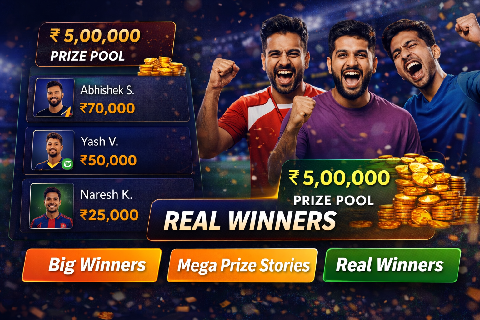 Come Play Zone fantasy cricket result notes
